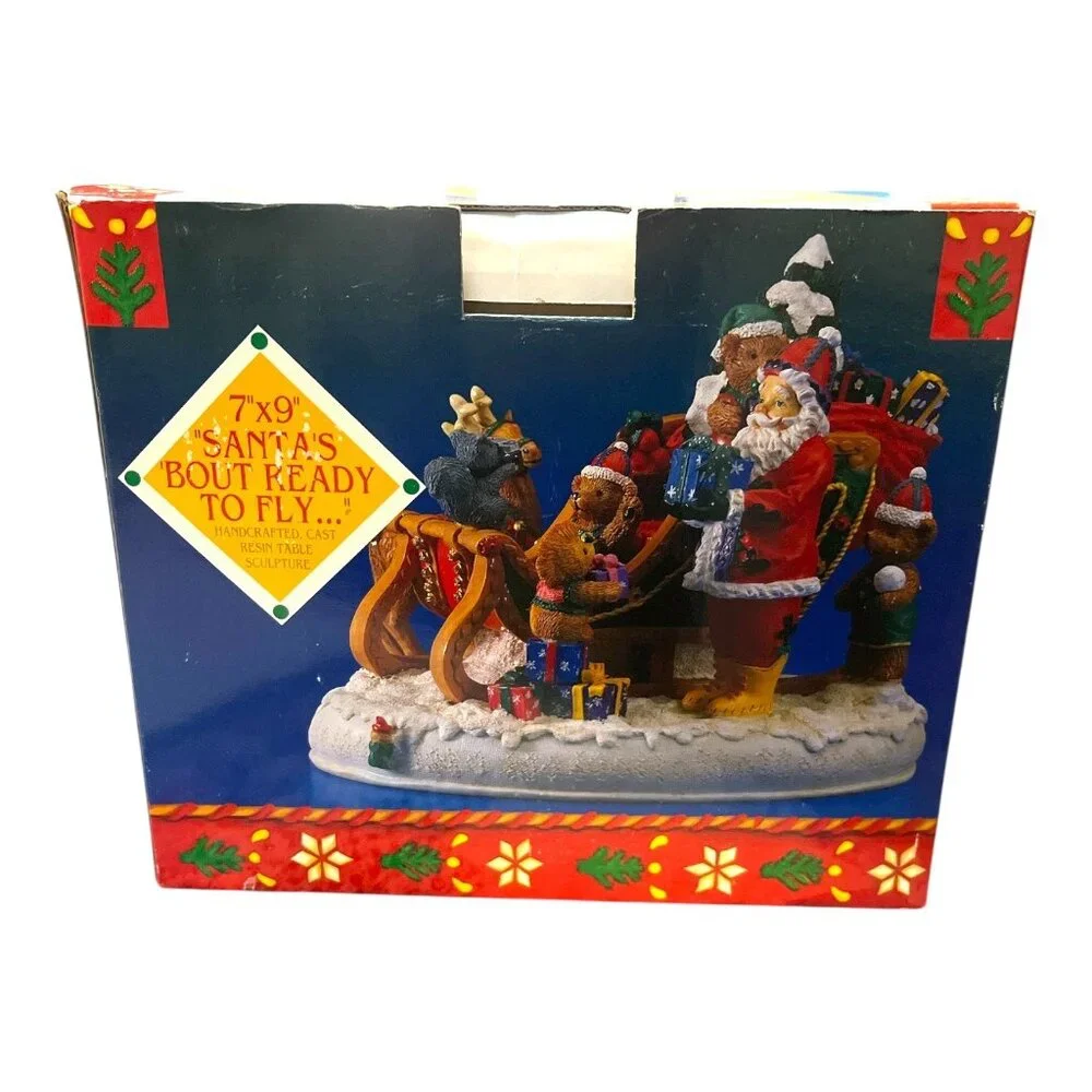 Vintage 1994 International Christmas Santa’s Bout Ready to Fly Figurine Bears Sl